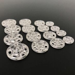 ZAYOIZY 60 Set Plastic Snaps Buttons Sewing On Fasteners Kit Sturdy Snaps for Fastening Cardigan Sweater, Doll Clothes, Project, Crocheted Pouches/Clutches, 4 Colors