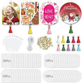 50 قطعة من معطرات الهواء بالتسامي مع 50 قطعة من الشرابات، وحقيبة شفافة وحبل مرن بطول 50 قدم، وفراغات التسامي المنتجات السائبة DIY معطر الهواء للسيارة والمكتب ومستلزمات الديكور المنزلي in Kuwait