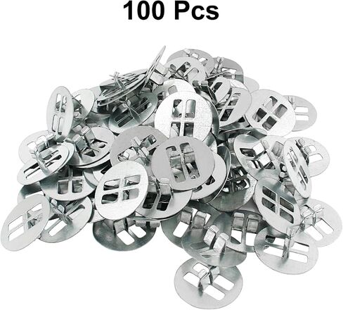 Litoexpe 100pcs Wooden Wick Clips, Square Candle Wick Base, Metal Wick Base Clip Sustainer Tabs Wood Wicks for Candle Making and Candle DIY in Kuwait