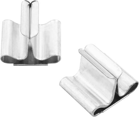 Litoexpe 100pcs Wooden Wick Clips, Square Candle Wick Base, Metal Wick Base Clip Sustainer Tabs Wood Wicks for Candle Making and Candle DIY in Kuwait
