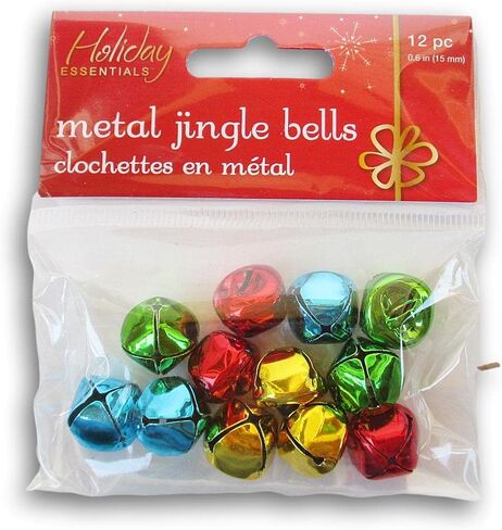 Christmas Decorative Miniature Colorful Jingle Bells (0.3 Inch (50 Piece)) in Kuwait