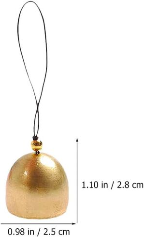 10 قطع من أجراس عيد الميلاد الصغيرة من NUOBESTY جرس جلجل عتيق من النحاس الذهبي لتزيين الكريسماس بنفسك in Kuwait