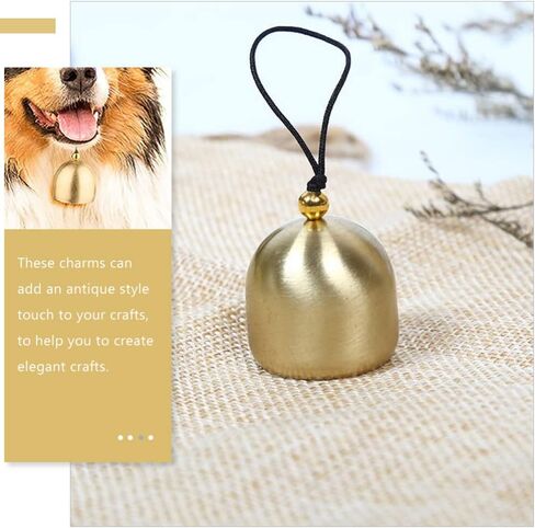 10 قطع من أجراس عيد الميلاد الصغيرة من NUOBESTY جرس جلجل عتيق من النحاس الذهبي لتزيين الكريسماس بنفسك in Kuwait