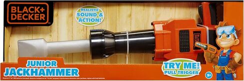 Black + Decker Junior Kids Power Tools - Jackhammer with Realistic Sound & Action! Role Play Tools for Toddlers Boys & Girls Ages 3 Years Old and Above, Get Building Today! in Saudi Arabia