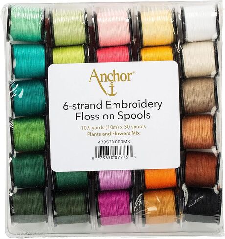 Anchor Hand Embroidery Floss on Spools, 30ct Multipack, Pastel Collection in Saudi Arabia