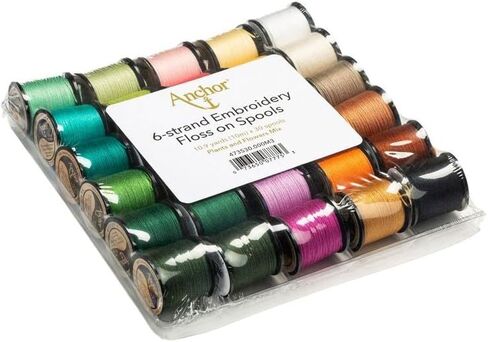 Anchor Hand Embroidery Floss on Spools, 30ct Multipack, Pastel Collection in Saudi Arabia