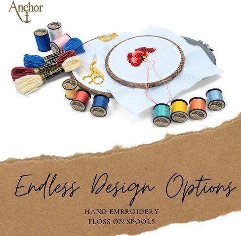 Anchor Hand Embroidery Floss on Spools, 30ct Multipack, Pastel Collection in Saudi Arabia