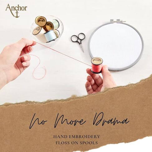 Anchor Hand Embroidery Floss on Spools, 30ct Multipack, Pastel Collection in Saudi Arabia
