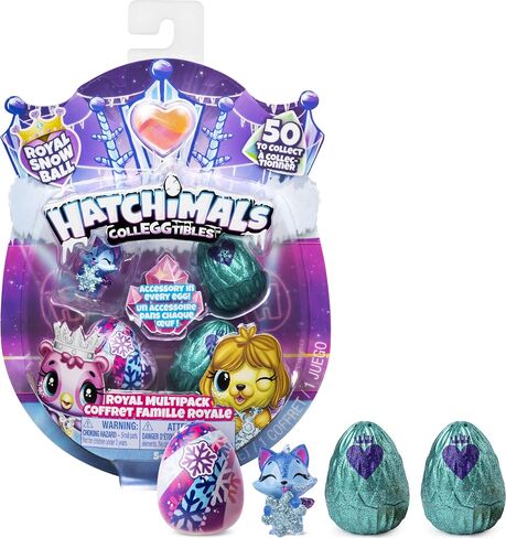 Hatchimals CollEGGtibles, Royal Multipack with 4 and Accessories, for Kids Aged 5 and up (Styles May Vary) in Saudi Arabia