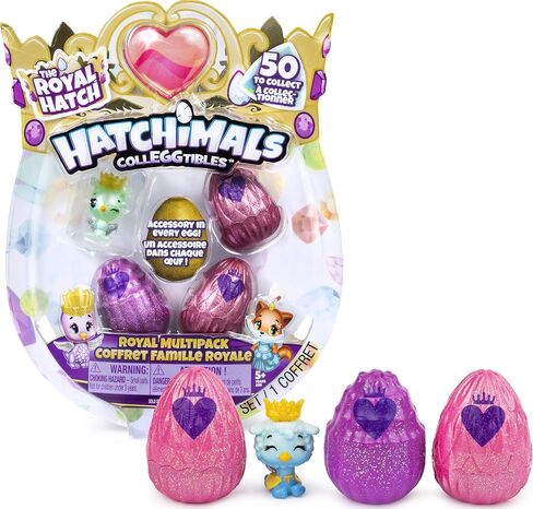 Hatchimals CollEGGtibles, Royal Multipack with 4 and Accessories, for Kids Aged 5 and up (Styles May Vary) in Saudi Arabia