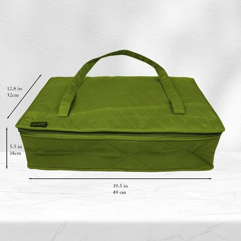 حقيبة Yazzii Carry All Organizer - حقيبة تخزين حرفية فائقة مع 20 جيبًا لمستلزمات اللحف ومفاهيم الخياطة والتطريز والمزيد - أحمر in Kuwait