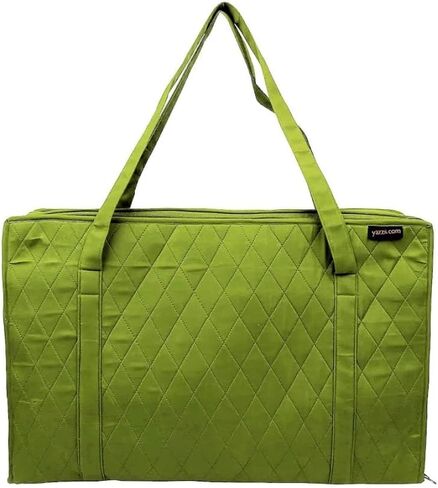 حقيبة Yazzii Carry All Organizer - حقيبة تخزين حرفية فائقة مع 20 جيبًا لمستلزمات اللحف ومفاهيم الخياطة والتطريز والمزيد - أحمر in Kuwait