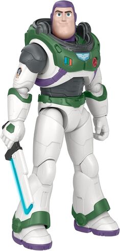 Mattel Disney and Pixar Lightyear 12-in Action Figure with Motion, Lights & Sound, Buzz Lightyear with Slashing Laser Blade in Kuwait