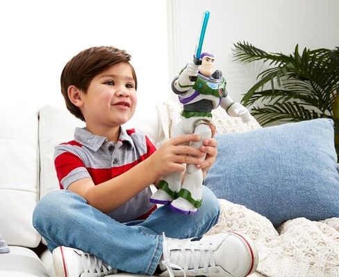 Mattel Disney and Pixar Lightyear 12-in Action Figure with Motion, Lights & Sound, Buzz Lightyear with Slashing Laser Blade in Kuwait