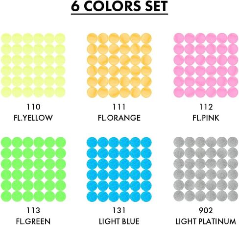 Kuretake CLEAN COLOR DOT Single Mild Smoky 6 colors set, Flexible dot tip marker, for Journals, Crafts, Illustration, Lettering, Planners, for Adult, Kids, Made in Japan in Kuwait