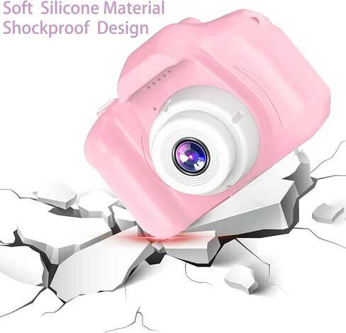 كاميرا بلوتي للأطفال مع بطاقة TF سعة 32 جيجابايت، كاميرا فيديو رقمية مطورة للأولاد والبنات من سن 3 إلى 12 عامًا، كاميرا رقمية للأطفال، تأثيرات تصوير متعددة، هدايا مثالية لأعياد الميلاد والكريسماس ورأس السنة الجديدة (وردي) in Kuwait