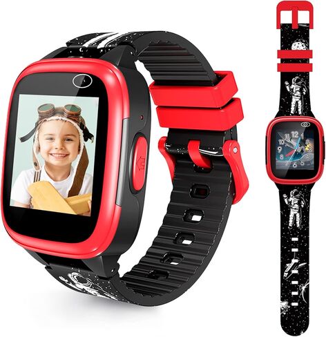 ساعات يهتا للأطفال الذكية للأولاد من عمر 3 إلى 12 عامًا، ساعة أطفال بكاميرا مزدوجة مع 11 لعبة تعليمية، ساعات للأطفال بشاشة تعمل باللمس مع مصباح يدوي لمشغل الموسيقى لعيد ميلاد الفتيات in Kuwait