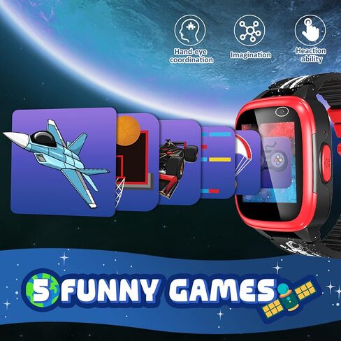 ساعات يهتا للأطفال الذكية للأولاد من عمر 3 إلى 12 عامًا، ساعة أطفال بكاميرا مزدوجة مع 11 لعبة تعليمية، ساعات للأطفال بشاشة تعمل باللمس مع مصباح يدوي لمشغل الموسيقى لعيد ميلاد الفتيات in Kuwait