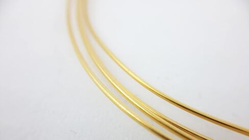 28 مقياس 99.99% سلك ذهبي أصفر خالص 24 قيراط مستدير 1/4 صلب 1 قدم بواسطة CRAFT WIRE in Kuwait