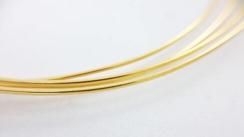 28 مقياس 99.99% سلك ذهبي أصفر خالص 24 قيراط مستدير 1/4 صلب 1 قدم بواسطة CRAFT WIRE in Kuwait