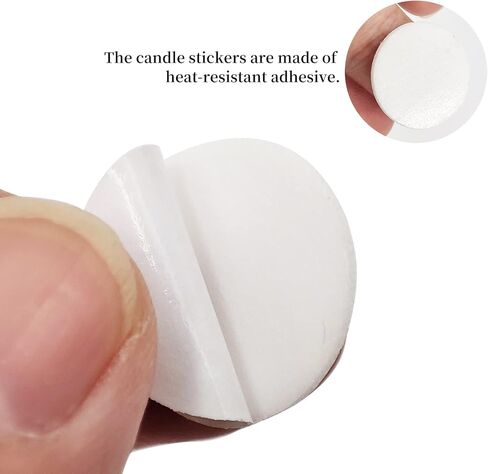 Ziosxin 200PCS Heat-Resistant Double-Sided Candle Wick Stickers - Perfect for DIY Candle Making in Kuwait