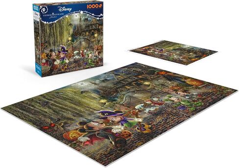 Ceaco - Thomas Kinkade - Disney - Mickey and Minnie Halloween Fun - 1000 Piece Jigsaw Puzzle in Saudi Arabia