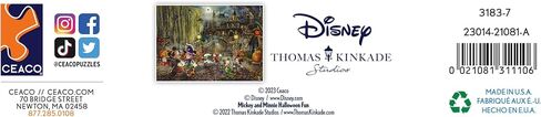 Ceaco - Thomas Kinkade - Disney - Mickey and Minnie Halloween Fun - 1000 Piece Jigsaw Puzzle in Saudi Arabia