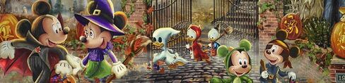 Ceaco - Thomas Kinkade - Disney - Mickey and Minnie Halloween Fun - 1000 Piece Jigsaw Puzzle in Saudi Arabia