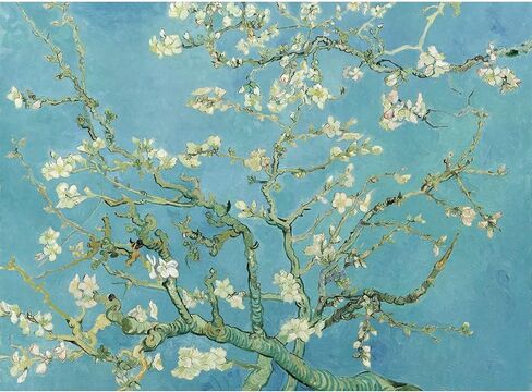 Bristlegrass Wooden Jigsaw Puzzles for Adults 1000 Pieces Van Gogh Famous Paintings - Almond Blossoms Gifts Art Collectibles Decorative Painting Puzzles (1000 pcs) in Kuwait