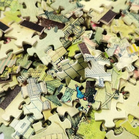 Bristlegrass Wooden Jigsaw Puzzles for Adults 1000 Pieces Van Gogh Famous Paintings - Almond Blossoms Gifts Art Collectibles Decorative Painting Puzzles (1000 pcs) in Kuwait