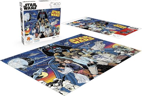 Buffalo Games - Star Wars - Comic Pinball Art - 400 Piece Jigsaw Puzzle for Families Challenging Puzzle Perfect for Family Time - 400 Piece Finished Size is 21.25 x 15.00 in Saudi Arabia