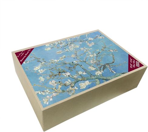 Bristlegrass Wooden Jigsaw Puzzles for Adults 1000 Pieces Van Gogh Famous Paintings - Almond Blossoms Gifts Art Collectibles Decorative Painting Puzzles (1000 pcs) in Kuwait