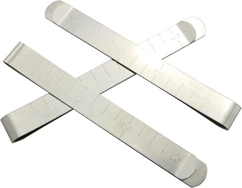 TAODAN 5pcs Stainless Steel Sewing Clips Hemming Clips Quilting Tool with Measurement Ruler DIY Sewing Accessories in Saudi Arabia