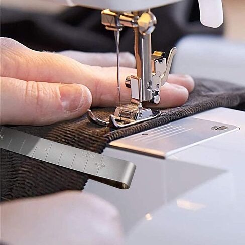 TAODAN 5pcs Stainless Steel Sewing Clips Hemming Clips Quilting Tool with Measurement Ruler DIY Sewing Accessories in Saudi Arabia