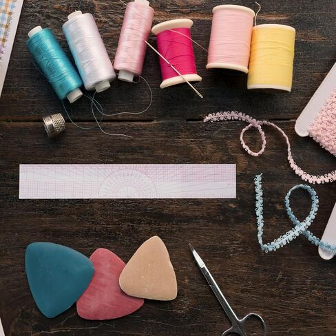 Sewing Ruler Set, Plastic Fashion Metric Ruler Acrylic Fabric Measuring Ruler Craft Sewing Tool for Beginners Tailors Designers DIY Clothing(Pink) in Saudi Arabia