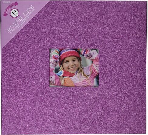Colorbok 71873D Glitter Post Bound Album, 12 by 12", Pink in Kuwait