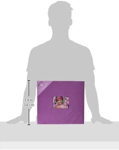 Colorbok 71873D Glitter Post Bound Album, 12 by 12", Pink in Kuwait