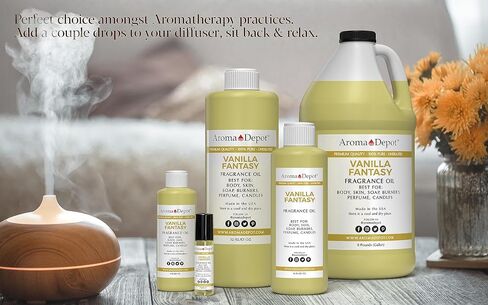 4oz Vanilla Fantasy Perfume Oil for Making, Body Oil, Soap, Candle Making & Incense. Our Version is a Premium Quality Undiluted & Alcohol Free in Saudi Arabia