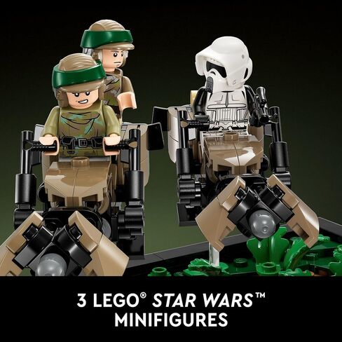 LEGO Star Wars Endor Speeder Chase Diorama 75353 Home Décor Building Set for Adults, Classic Collectible with Luke Skywalker and Princess Leia Minifigures, Fun Birthday Gift for Star Wars Fans in Saudi Arabia