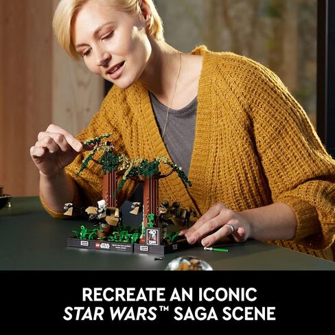 LEGO Star Wars Endor Speeder Chase Diorama 75353 Home Décor Building Set for Adults, Classic Collectible with Luke Skywalker and Princess Leia Minifigures, Fun Birthday Gift for Star Wars Fans in Saudi Arabia