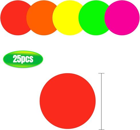 25 Sheets Neon Papers Glow Party Decorations Paper Neon Party Supplies Cardstock UV Blacklight Reactive DIY Papers for Neon Fluorescent Dance Floor Birthday Wedding Decorations in Saudi Arabia