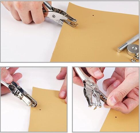 مجموعة من 120 مجموعة من مشابك جلد شديدة التحمل من Eardion ، إبزيم معدني 12 مم ، مع 4 أدوات تركيب ، 4 مشابك جلدية ملونة ، مناسبة لحقائب اليد جاكيت جينز in Kuwait