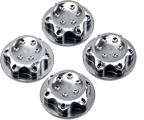 ZeckTeck الألومنيوم محور عجلات غطاء مكافحة غطاء غبار 17 مللي متر الذاتي قفل عرافة الجوز محول ل 1/8 RC 1:8 نموذج سيارة المضادة للانزلاق أغطية الاطارات in Kuwait