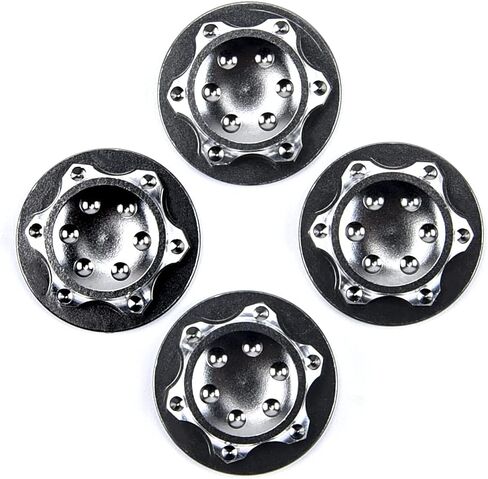 ZeckTeck الألومنيوم محور عجلات غطاء مكافحة غطاء غبار 17 مللي متر الذاتي قفل عرافة الجوز محول ل 1/8 RC 1:8 نموذج سيارة المضادة للانزلاق أغطية الاطارات in Kuwait