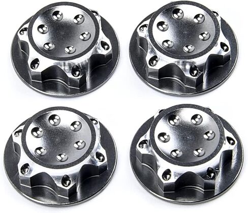 ZeckTeck الألومنيوم محور عجلات غطاء مكافحة غطاء غبار 17 مللي متر الذاتي قفل عرافة الجوز محول ل 1/8 RC 1:8 نموذج سيارة المضادة للانزلاق أغطية الاطارات in Kuwait