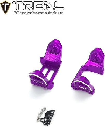 TREAL Aluminum 7075 Front & Rear Shock Mounts for TRX-4M 1/18 Upgrades Parts (Purple) in Saudi Arabia