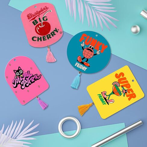 50 قطعة من معطرات الهواء بالتسامي مع 50 قطعة من الشرابات، وحقيبة شفافة وحبل مرن بطول 50 قدم، وفراغات التسامي المنتجات السائبة DIY معطر الهواء للسيارة والمكتب ومستلزمات الديكور المنزلي in Kuwait