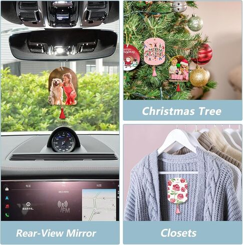 50 قطعة من معطرات الهواء بالتسامي مع 50 قطعة من الشرابات، وحقيبة شفافة وحبل مرن بطول 50 قدم، وفراغات التسامي المنتجات السائبة DIY معطر الهواء للسيارة والمكتب ومستلزمات الديكور المنزلي in Kuwait