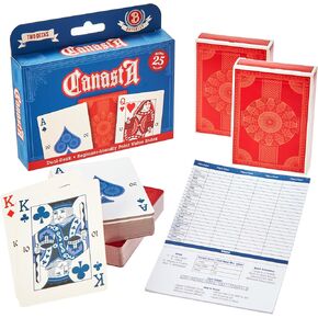 مجموعة بطاقات MBGBrybelly Starter Canasta | لعبة الدمج، مجموعتان، 25 لوحة تسجيل لتسجيل النتائج | الألعاب الكلاسيكية للعبة العائلة الليلية in Kuwait