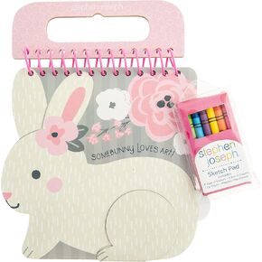 Stephen Joseph, Shaped Sketch Pad, Pink Unicorn